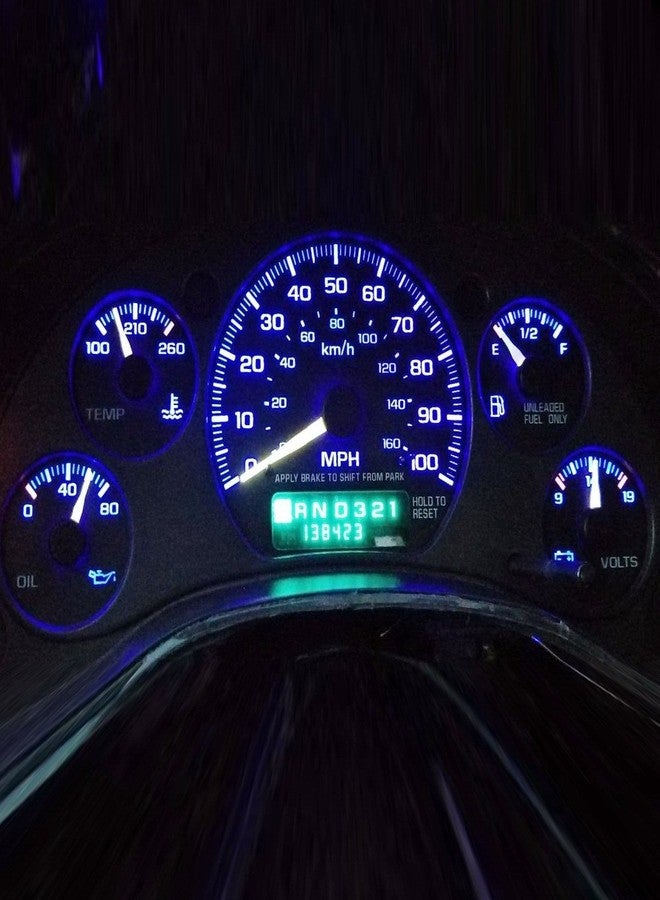 Partsam 10PCS Blue T4.7 Instrument Panel LED Light Gauge Cluster Bulbs Dashboard Indicator Lamp Repair Kit Compatible with Silverado Suburban Tahoe Trailblazer Yukon 2003 2004 2005 2006 - Image 2